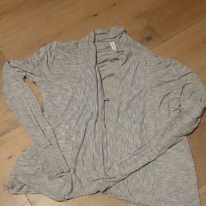 Athleta Gray Open Front Cardigan